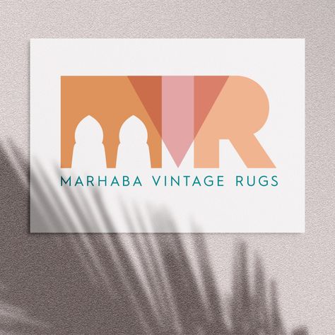 Rug Logo Design, Moroccan Graphic Design, Moroccan Logo, Moroccan Door, Moroccan Houses, Adventure Campers, Door Inspiration, Home Logo, Vintage Moroccan Rugs