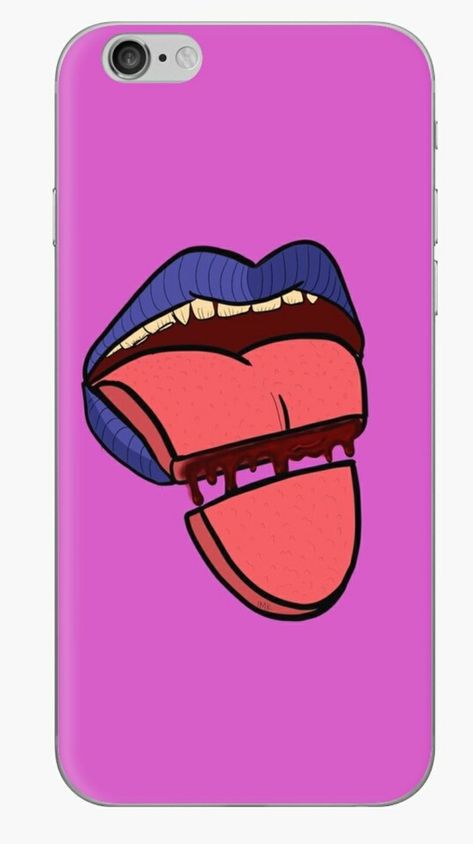 Tongue cut in half https://www.redbubble.com/people/izzemk/shop Insta: izze.mk Redbubble Designs, Design