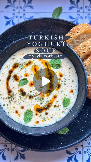 Taghrid Ahmad on Instagram: "🌙 Top Ramadan Soups Part 3 🌙 Yayla Corbasi 🥣 a traditional Turkish soup we love making during Ramadan & the cooler weather ! It’s a yoghurt based soup jewelled with pillowy rice & flavoured with a minty paprika butter. Some regions also add chickpeas or meat to this, this is the warm kinda hug I needed today ❤️ requested by my son Musa, if he had to choose a fav soup it would be this every single time! Hope you enjoy x

RECIPE ⬇️

Yayla Çorba (Turkish Yoghurt Soup)

1.5 litres chicken stock
1/2 cup medium grain rice
500g (2 cups) yoghurt
1/2 cup milk
2 tablespoons plain flour
1 egg yolk
2 tablespoons butter
1 tablespoon dry mint
1/2 teaspoon sweet paprika

Bring the chicken stock up to the boil, add the rice & simmer on medium heat until cooked. In the meant Turkish Soup Recipes, Cooler Weather, Plain Flour, 1 Egg, Tomato Soup, Chicken Stock, Ramadan, Soup Recipes, Rice