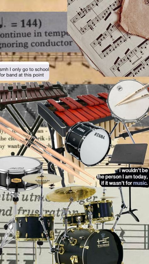 #band #music #percussion Drums Wallpaper, Band Jokes, Band Nerd, Band Kid, Band Wallpapers, Love Band, Band Music, Band Memes, Kids Behavior