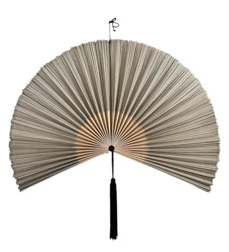 ChumDecor Fan Wall Decor,Japanese Wall Fan Decor,Large Bamboo Fan Wall Art For Boho Hanging Headboard,Decorative Folding Fan For Over Bed Decorations,Christmas Wall Decor (63 inch, Gray) Wall Fan Decor, Fan Wall Decor, Hanging Headboard, Fan Decor, Bamboo Fan, Kitchen Clothes, Wall Fan, Japanese Fan, Japanese Wall