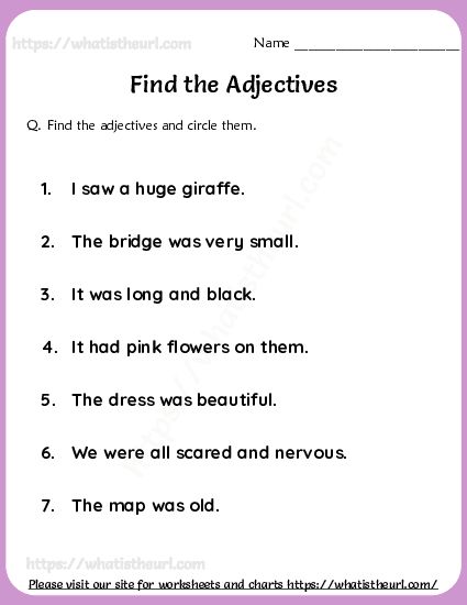 This is one 3rd exercise on finding adjectives in a given sentence. Please note that we have so many worksheets finding adjectives. This is just one of them. We suggest you to check others by searching. There are 20 questions with Answer key. Please download the PDF Find and circle the adjectives-exercise 3 Adjectives For Kids, 3rd Grade Grammar, Adjectives Exercises, Adverbs Worksheet, Adjectives Activities, Verbs Worksheet, First Grade Reading Comprehension, Worksheets For Class 1, English Grammar Exercises