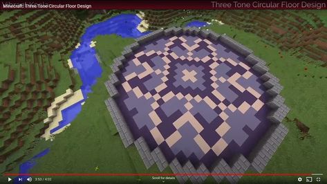 Minecraft Circle Patterns, Circle Pixel Pattern, Minecraft Circle Design, Minecraft Circle Floor Pattern, Minecraft Floor Pattern, Minecraft Dome, Minecraft Circle, Minecraft Floor Designs, Pixel Circle