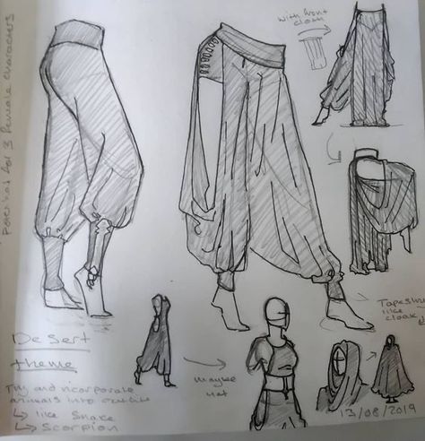 Styled Clothes, Ako Kresliť, Desert Fashion, Clothing Design Sketches, 캐릭터 드로잉, Fashion Design Drawings, Drawing Clothes, Art Tutorials Drawing, Drawing Reference Poses