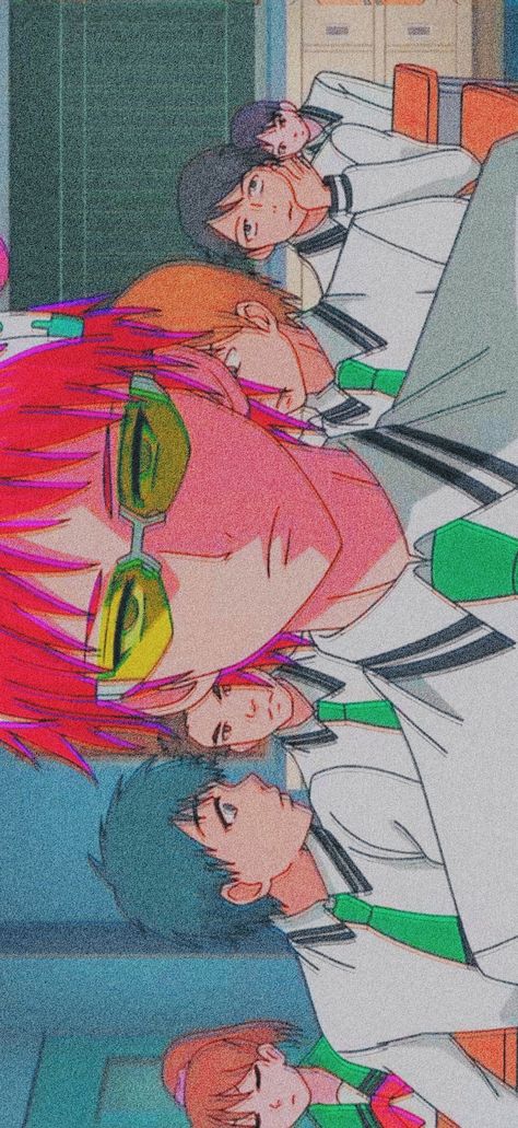 Colorful Anime Aesthetic, Saiki K Computer Wallpaper, The Disastrous Life Of Saiki K Wallpaper, Saiki Wallpaper Aesthetic, Kusuo Saiki Wallpaper, Saiki Kusuo Aesthetic, Colorful Anime Wallpaper, Kusuo Saiki Fanart, Saiki Aesthetic