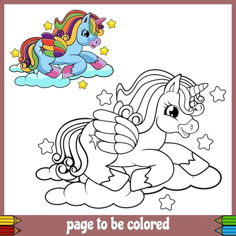 Cartoon blue unicorn resting in the clou... | Premium Vector #Freepik #vector #unicorn #rainbow-unicorn #unicorn-cartoon #pony Popular Coloring Pages, Floating In The Sky, Unicorn Float, Unicorn Cartoon, Premium Vector Cartoon, Holiday Worksheets, Blue Unicorn, Pregnancy Art, Unicorn Drawing