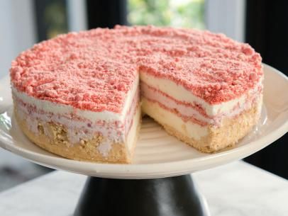 Strawberry Shortcake Ice Cream Cake Recipe | Valerie Bertinelli | Food Network Strawberry Shortcake Ice Cream Cake, Valerie Bertinelli Recipes, Strawberry Ice Cream Cake, Strawberry Shortcake Ice Cream, Ice Cream Cake Recipe, Strawberry Dessert Recipes, Cake Ice Cream, Valerie Bertinelli, Ice Cream Bar