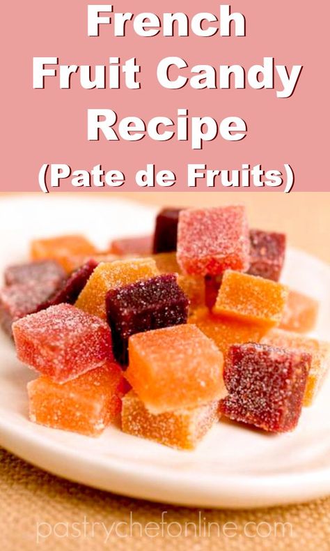 Fruit Jelly Candy Recipe, Fruit Paste Recipe, Jelly Candy Recipe, How To Make Pate, Fruit Jelly Recipe, Candied Fruit Recipes, Raspberry Puree, The Cheat Sheet, Gummies Recipe