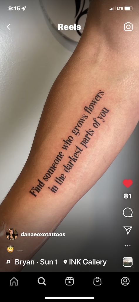 Zach Bryan Tattoos For Men, Zach Bryan Matching Tattoos, Zach Bryan Tattoo Ideas Fear And Fridays, Feminine Rib Tattoos For Women, Western Tattoos For Women Forearm, Rod Wave Lyric Tattoo Ideas, Zach Bryan Tattoo Men, Koe Wetzel Tattoo Ideas, Country Song Tattoos Lyrics