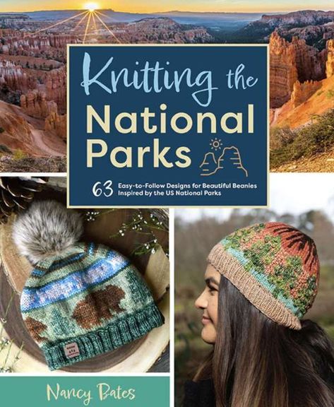 America’s National Parks have inspired artists and regular folks as long as they have existed, and Nancy Bates found inspiration from the parks for her knit hat collection Knitting the National Parks. The book includes mostly colorwork hat patterns for … Read More... Unique Beanies, Unique Landscapes, Lake Mcdonald, New River Gorge, Scarf Knitting, Yosemite Valley, Knitting Books, Beanie Pattern, Us National Parks