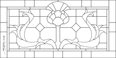 Stained Glass Thistle, Celtic Stained Glass Patterns, Printable Stained Glass Patterns, Celtic Stained Glass, Thistle Pattern, Transom Window, Sunroom Ideas, Lighting Pattern, Bonnie Scotland