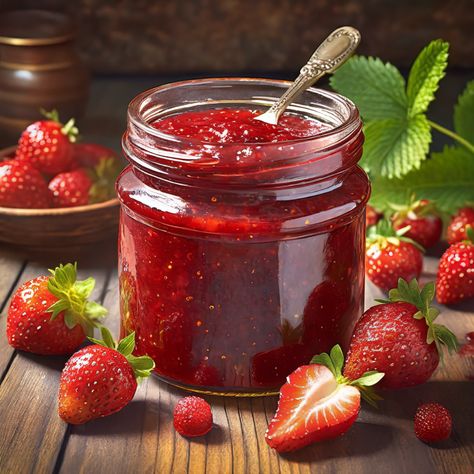 Cooked Strawberry Jam - CERTO Crystals | Certo | Recipes - Kraft Heinz Certo Strawberry Jam, Make Strawberry Jam, مربى الفراولة, Strawberry Stuff, Strawberry Jam Recipe, Home Canning Recipes, Homemade Strawberry Jam, Home Canning, Kraft Heinz