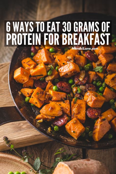 Healthy Breakfast Options On The Go, High Protein And Carbs Breakfast, Health High Protein Breakfast, Whole 30 High Protein Breakfast, Healthy Breakfast For Large Groups, Clean Protein Breakfast, Breakfast Ideas With 30 Grams Of Protein, High Protein Breakfast That Isnt Eggs, 35g Protein Breakfast