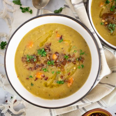 Split Pea Soup Instant Pot, Pea Soup Instant Pot, Whole 30 Approved Foods, Instant Pot Split Pea Soup, Instant Pot Split Pea, Whole30 Instant Pot, Instant Pot Ham, Soup Instant Pot, Split Pea Soup Recipe