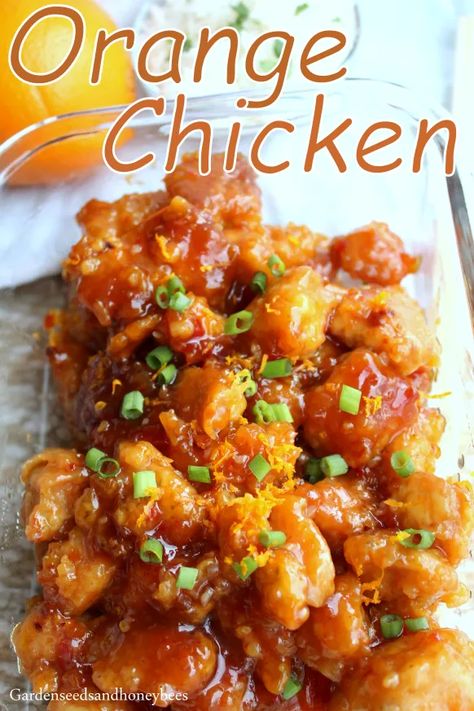 Orange Chicken - Garden Seeds and Honey Bees Orange Chicken Using Orange Marmalade, Orange Peel Chicken, Orange Marmalade Chicken, Marmalade Chicken, Orange Glazed Chicken, Orange Ginger Chicken, Orange Marmalade Recipe, Healthy Orange Chicken, Orange Juice Recipes