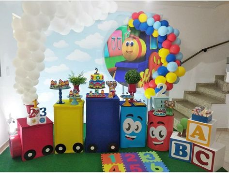 Bob The Train Birthday Party Ideas, Train Birthday Theme, Train Theme Birthday Party, Classy Baby Shower, Train Theme, Boy Birthday Party Themes, Trains Birthday Party, Strawberry Party, Train Party