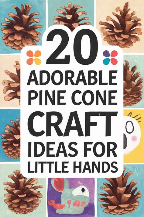 Pine Cone Crafts That Wow: 20 Stunning Ideas for Kids and Parents Crafts For Pinecones, Christmas Pinecone Crafts For Kids Easy Diy, Pine Cone Crafts For Kids Easy Christmas, Pinecone Winter Crafts, Holiday Nature Crafts For Kids, Pine One Fall Crafts For Kids, Ideas For Pine Cones, Pine Cone Art For Kids, Christmas Crafts With Pine Cones