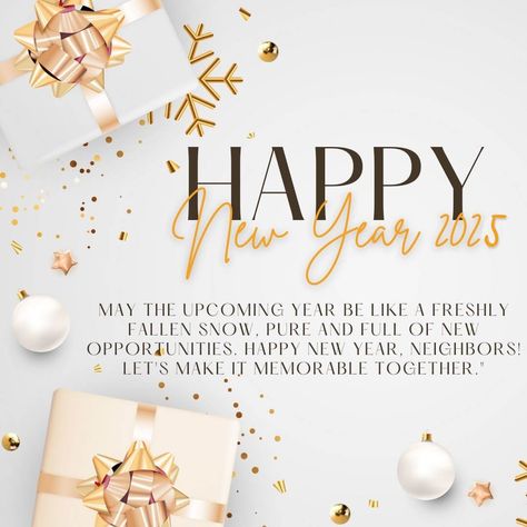 155 Happy New Year 2025 Wishes for Neighbors (with Images) - iPhone2Lovely New Year Wish 2025, Best Happy New Year Wishes 2025, New Year2025, New Year 2025 Wishes, Happy New Year 2025 Wishes, Happy New Year 2025 Images, 2025 Happy New Year, Happy New Year 2025 Design, Happy New Year 2025