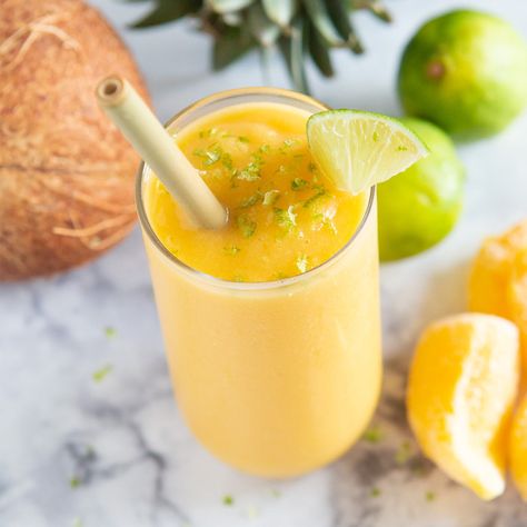 Jackfruit Smoothie, Immunity Smoothie, Paleo Smoothies, Passion Fruit Smoothie, Mango And Pineapple, Spritzer Recipes, Mint Smoothie, Vacation Meals, Watermelon Mint