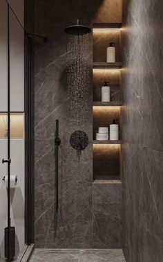 Toilet And Bathroom Design, Bathroom Interior Design Modern, تصميم داخلي فاخر, Bathroom Inspiration Modern, Bilik Mandi, Bathroom Decor Luxury, Washroom Design, تصميم للمنزل العصري, Bathroom Design Decor