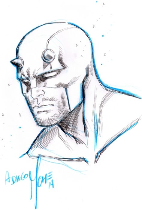 Daredevil Sketch Pencil, Daredevil Art Sketch, Super Hero Sketches, Drawing Superheroes Sketches, Super Hero Drawings Sketches, Daredevil Drawing, Daredevil Sketch, Vision Marvel Comics, Sketch Guide