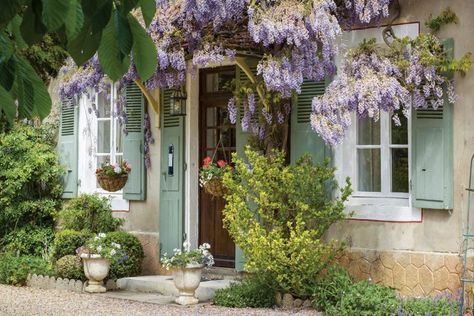 1 French Cottage Exterior, French Cottage Home, French Country Rug, Victoria Magazine, Cottage Exterior, Country Cottage Decor, Cottage Home, French Cottage, French Country Cottage