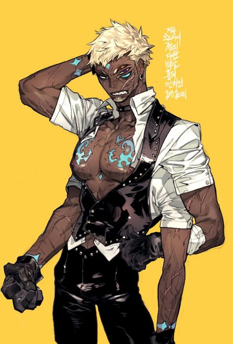 Anime Monsters, Male Character, 캐릭터 드로잉, Black Anime Characters, Character Design Male, 판타지 아트, 영감을 주는 캐릭터, Boy Art, Cute Anime Guys