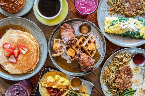 The Best Brunch Restaurants in Houston | Houstonia Magazine Houston Breakfast Places, Houston Brunch, Hanging Out With Friends, Coconut Pancakes, Brunch Restaurants, Duck Eggs, Out With Friends, Brunch Cocktails, Brunch Spots