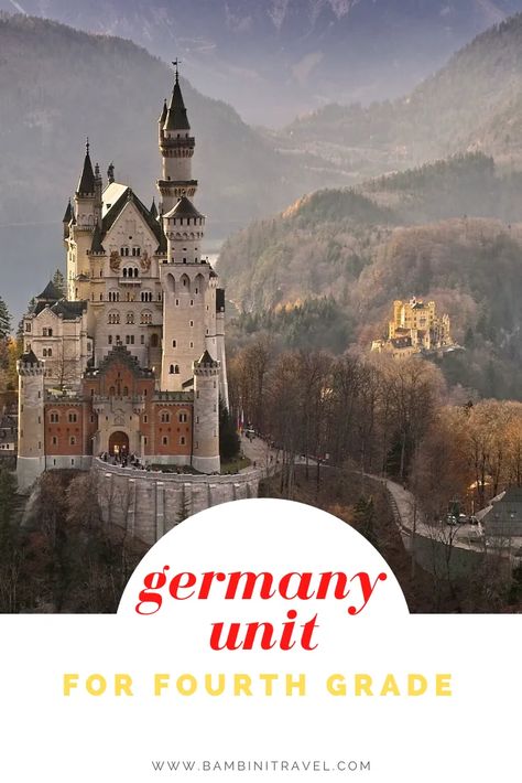 Germany Unit for Fourth Grade – Bambini Travel Italy Project, Germany For Kids, Geography Project, Geography For Kids, Country Studies, Homeschool Geography, Homeschool Social Studies, Geography Lessons, Homeschool Lesson