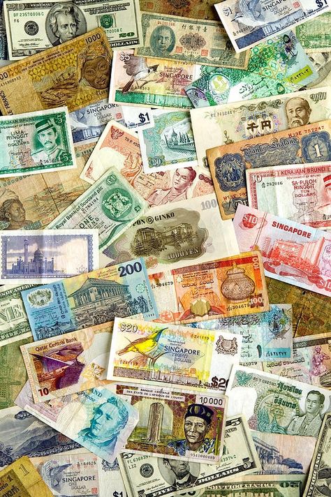 International currencies and currency codes – a helpful list for traveling abroad International Currency, American Money, Banknote Collection, Currency Design, Currency Note, Money Notes, Money Collection, Gold Bullion, We Are The World