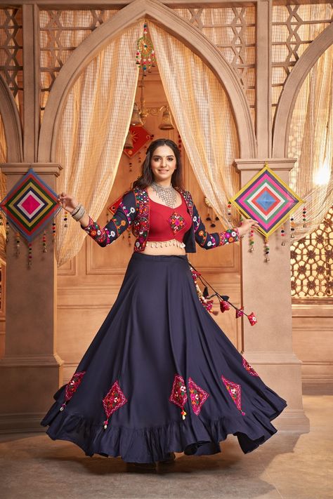 Order #RASS Vol 9 Koti Style Navratri special Chaniya choli *  @Rs6290 ON Whatsapp 9619659727 ArtistryC.in Koti For Navratri, Choli For Navratri Traditional, Koti Style Chaniya Choli, Vastra Designer Surat Chaniya Choli, Navratri Special Chaniya Choli, Navratri Choli Designs, Navratri Chaniya Choli Latest 2023, Latest Chaniya Choli Design For Navratri, Traditional Chaniya Choli For Navratri