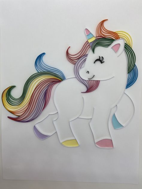 Unicorn Quilling Pattern, Quill Art, Cartoons Characters, Quilling Pattern, Paper Plants, Paper Quilling Designs, Unicorn Theme, Quilling Paper, Quilling Designs