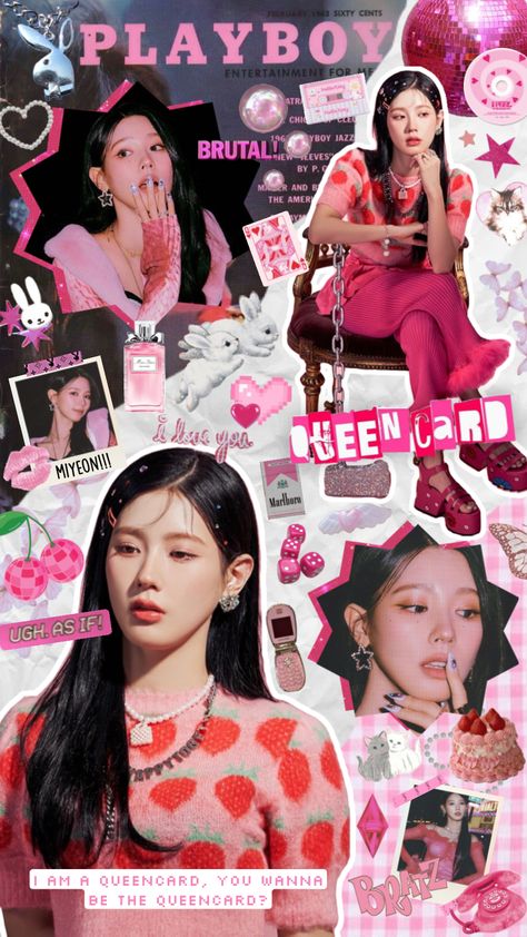 the girls that get it, get it #gidle #queencard #miyeon #miyeongidle #gidlemiyeon #kpop Gidle Queencard Miyeon, Gidle Queencard, G I Dle Wallpaper, G-idle Miyeon, Kpop Iphone Wallpaper, G I Dle Miyeon, Pop Queen, Pop Posters, Y2k Wallpaper