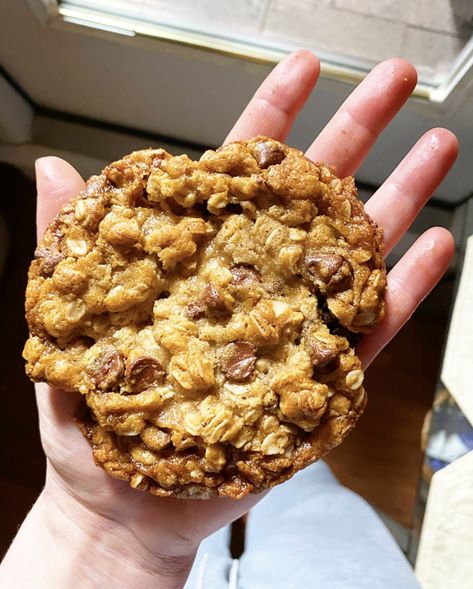 One Big Oatmeal Cookie – e2 bakes brooklyn Oatmeal Cookies For Two, One Oatmeal Cookie Recipe, One Large Cookie Recipe, Single Serve Banana Cookie, Jumbo Oatmeal Cookies, Single Oatmeal Cookie Recipe, Single Serving Oatmeal Cookie, Large Soft Cookies, Cookies For 2 People