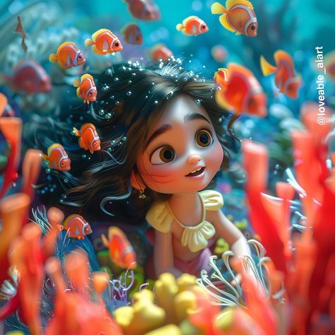 Coral reef @prettypixels_ai #earthmonthpixels Reef Girls, Earth Month, Cartoon Girl, April 22, Girls Rock, Coral Reef, Girl Cartoon, Cartoon Drawings