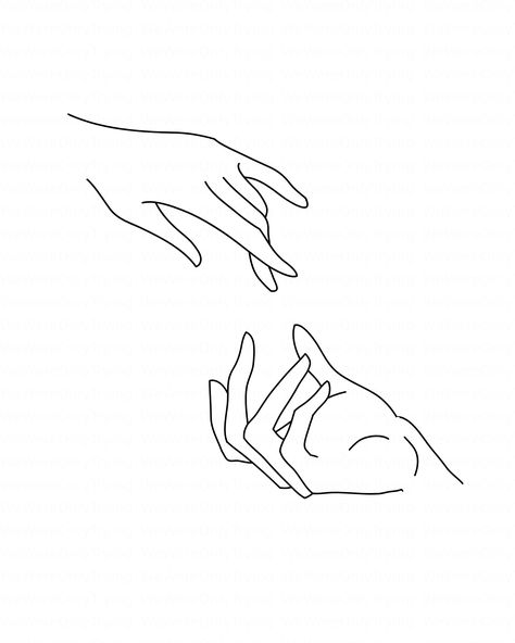 Hands Grasping, Minimalistic Wallpapers, Elegant Hands, Hand Outline, 심플한 그림, Aesthetic Desk, Desk Art, Hand Lines, Minimalist Drawing