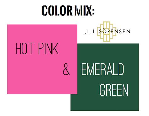 Jill Sorensen-Live Like You | Great color mix -Hot Pink and Emerald | http://jillsorensen.com/livelikeyou Emerald Green And Hot Pink Bedroom, Hot Pink Branding, Emerald Green And Hot Pink, Emerald And Pink Wedding, Resident Events Ideas Apartments, Royalty Wedding, Emerald Green Decor, Brand Interior, Hot Pink And Green