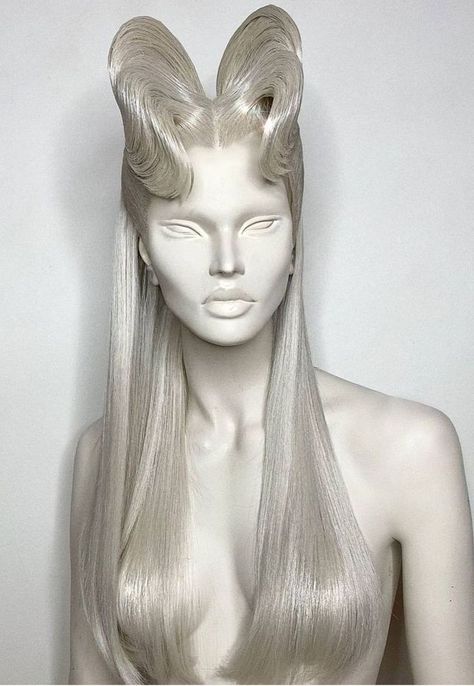 Futuristic Hairstyles, Outrageous Fashion, High Fashion Hair, Drag Wigs, Editorial Hair, Fantasy Hair, Mannequin Head, Hair Shows, Hair Reference