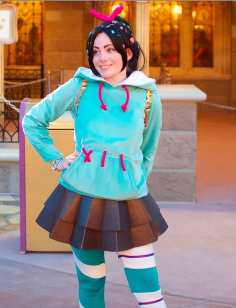 Newest Photo - Click for More! Vanellope Cosplay, Wreck It Ralph Costume, Sarah Silverman, I Relate, Vanellope Von Schweetz, Pretty Halloween Costumes, Being Different, Disney Cosplay, Wreck It Ralph