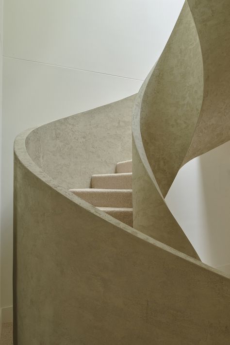 T.D.C: Masseria House by Studio 11:11 Stone Stairs, Melbourne House, Spiral Stairs, Color Ways, Minimalist House Design, Interior Architect, Spiral Staircase, Brick And Stone, Men Clothes