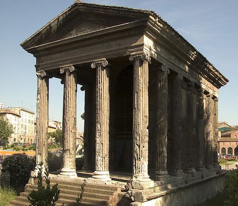 Rome Buildings, Rome Architecture, Ancient Roman Architecture, Architecture Antique, Visit Rome, Greek Architecture, Greek Temple, Ancient Greek Architecture, Roman Architecture