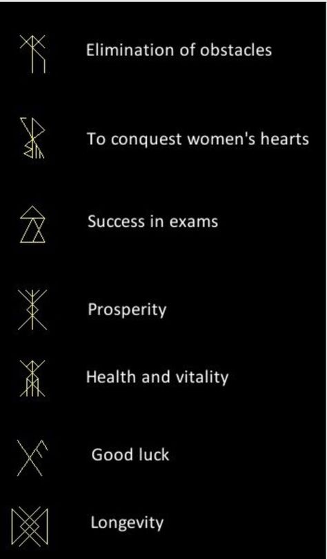 Tattoo Symbols Success Symbol, Meaningful Symbol Tattoos, Glyphs Symbols, Luck Tattoo, Rune Tattoo, Tattoo Symbols, Rune Symbols, Exam Success, Symbol Tattoo