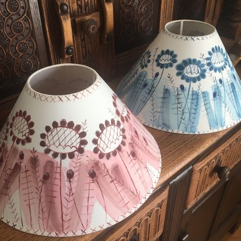 Excited to share this item from my #etsy shop: Scandi style lampshade, hand painted lampshade, Scandi interiors, bespoke lighting, floral lampshades, Charleston style interiors, interiors #coolieshade #countryliving #bespokelighting #handpaintedlamp #midcenturyinterior #vanessabell #charlestoninteriors #boholighting Painted Lampshade, Midcentury Interior, Floral Lampshade, Mid Century Earrings, Boho Lighting, Charleston Style, Bloomsbury Group, Scandi Interiors, Painting Lamp Shades