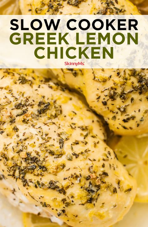 It's impossible to have too many slow cooker chicken recipes! We love the flavors of this Slow Cooker Greek Lemon Chicken. Perfect for lunch or dinner. Greek Spinach, Spinach Rice, Greek Lemon Chicken, Vegetarian Meal, Resep Diet, Chicken Slow Cooker Recipes, Healthy Crockpot, Crockpot Recipes Slow Cooker, Delicious Chicken