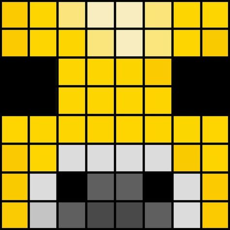 Minecraft Bee Pixel Art, Mooshroom Art, Pixel Art 8x8, Bee Pixel Art, Minecraft Mooshroom, Minecraft Cards, Diy Minecraft Birthday Party, Minecraft Face, Minecraft Bee