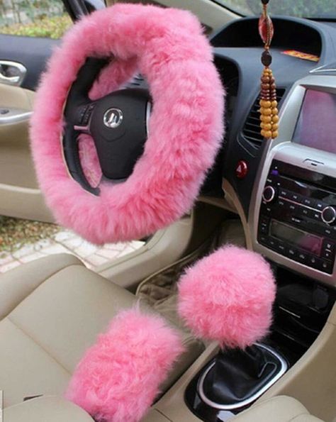 for live ass pins follow ; @victxoriaaa Pink Car Accessories, Car Wheels Diy, Wheel Craft, Girly Car Accessories, Car Wheels Rims, Girly Car, Cute Car Accessories, Pink Fur, Car Steering Wheel Cover