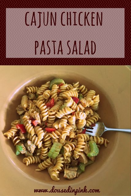 This easy recipe is a nice change from you standard pasta dish, packs a little… Cajun Pasta Salad, Protein Mug Cakes, Cajun Pasta, Vegetarian Salad Recipes, Fast Dinner Recipes, Cajun Chicken Pasta, Chicken Pasta Salad, Salad Recipes For Dinner, Cajun Chicken