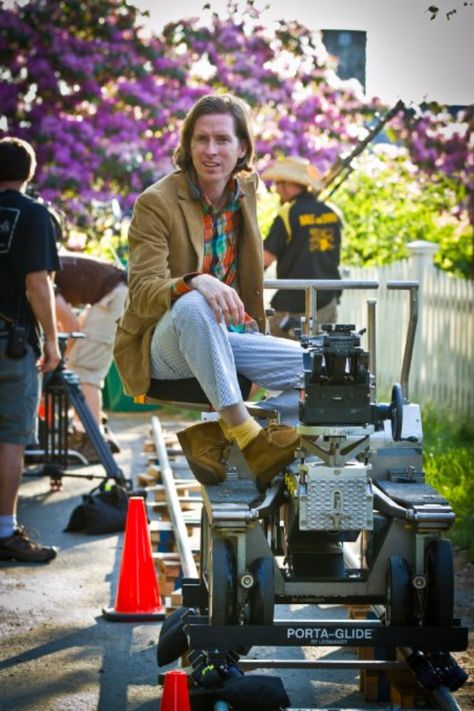 Wes Anderson Director Outfit, Kara Hayward, Director Chair, Wes Anderson Movies, Wes Anderson Films, The Royal Tenenbaums, Edward Norton, Moonrise Kingdom, Movie Directors