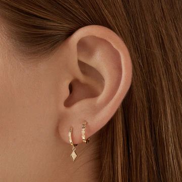 Earrings – Twenty Compass Luxe Earrings, Silver And Gold Earrings, Simple Gold Earrings, Gold Earrings Designs, Chain Anklet, Earrings Collection, Gold Hoops, Silver And Gold, Designer Earrings