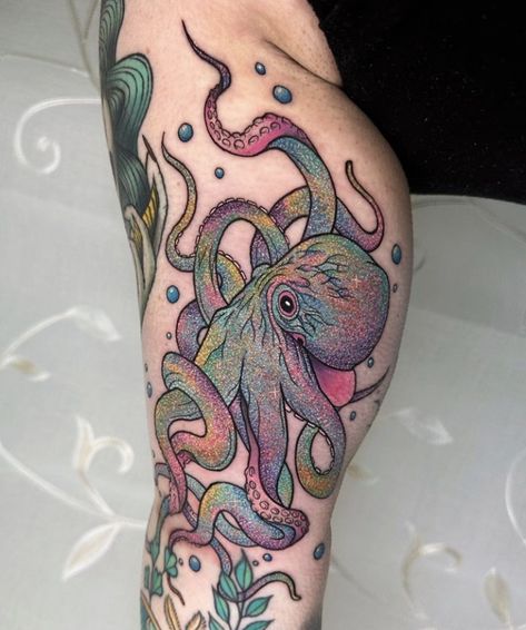 Watch Me Tattoo, Octopus Tattoo Sleeve, Squid Tattoo, Tattoos Instagram, Me Tattoo, Octopus Tattoo Design, Octopus Tattoos, Theme Tattoo, Octopus Tattoo